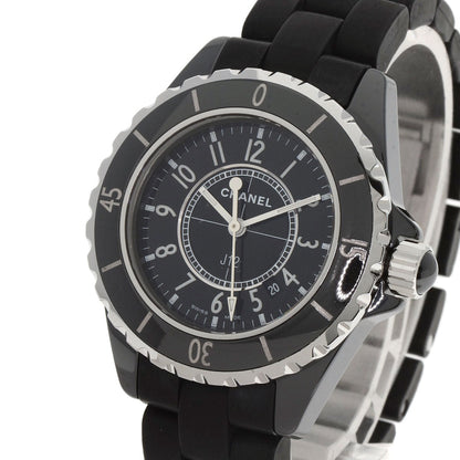 CHANEL Watches Quartz H0681 Ceramic, Rubber black J12 1.3" black dial Women