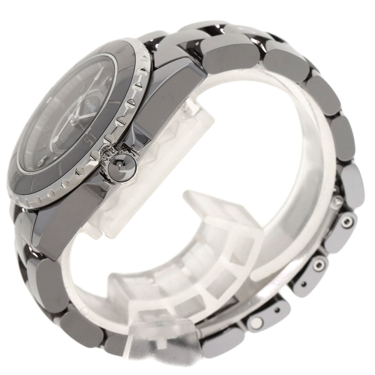 CHANEL Watches Quartz H2978 Titanium/Ceramic, Titanium/Ceramic Silver J12 1.3" Chromatic gray dial Women