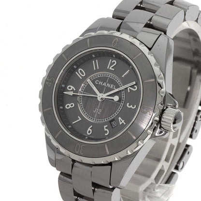 CHANEL Watches Quartz H2978 Titanium/Ceramic, Titanium/Ceramic Silver J12 1.3" Chromatic gray dial Women