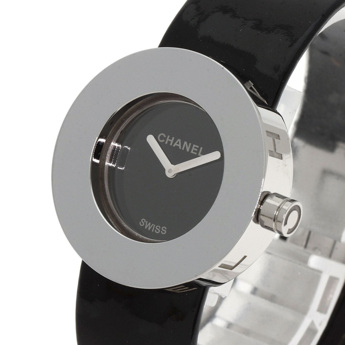 CHANEL Watches Quartz H0579 Stainless Steel Silver La Ronde black dial
