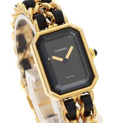 CHANEL Watches Quartz Gold Plated gold Premiere S black dial