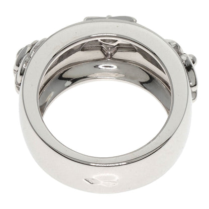 CHANEL Ring K18WG Silver Three Symbols 1P Diamond