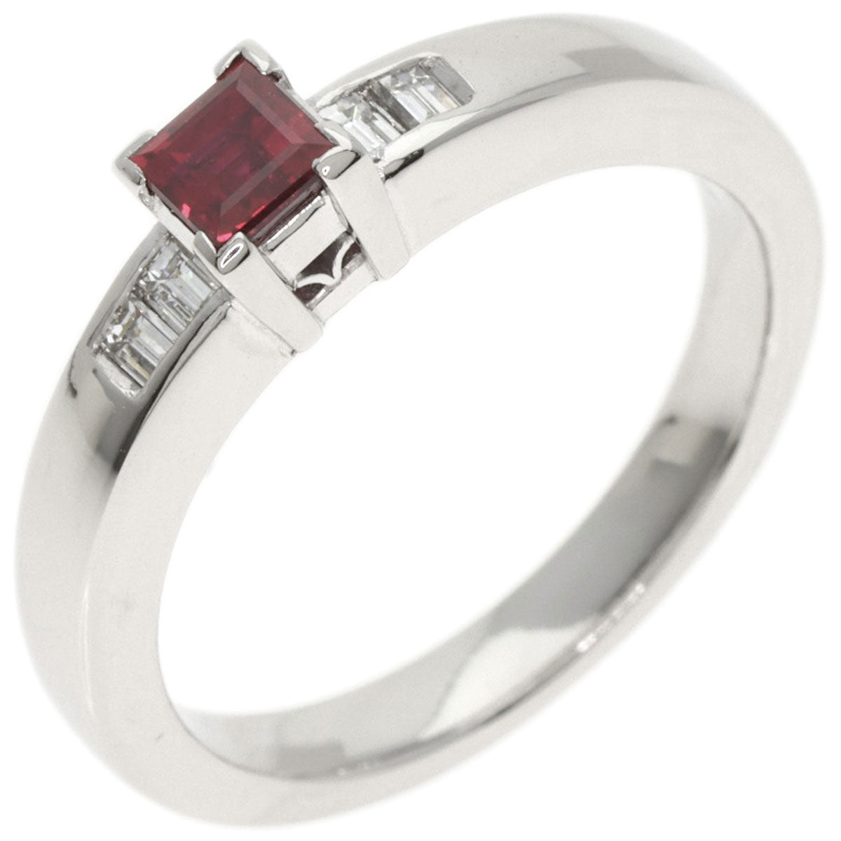 Dior Ring PT900 Silver Garnet diamond