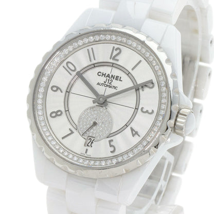 CHANEL Watches Mechanical Automatic H3841 ceramic white J12-365 Diamond White Ceramic Silver dial