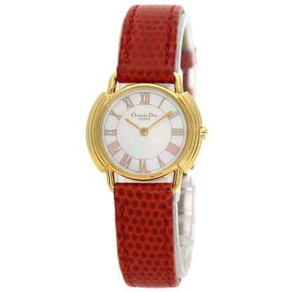 Christian Dior Watches Quartz D58-121-2 Stainless Steel gold Round face shell dial