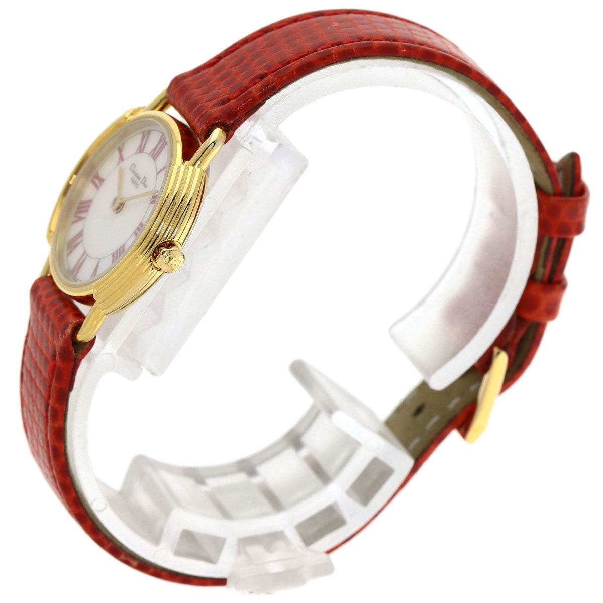 Christian Dior Watches Quartz D58-121-2 Stainless Steel gold Round face shell dial