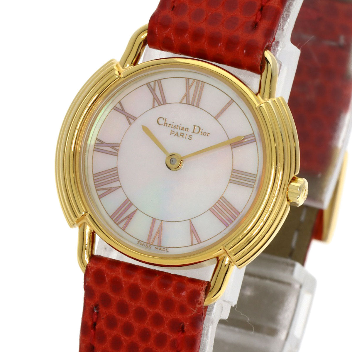 Christian Dior Watches Quartz D58-121-2 Stainless Steel gold Round face shell dial