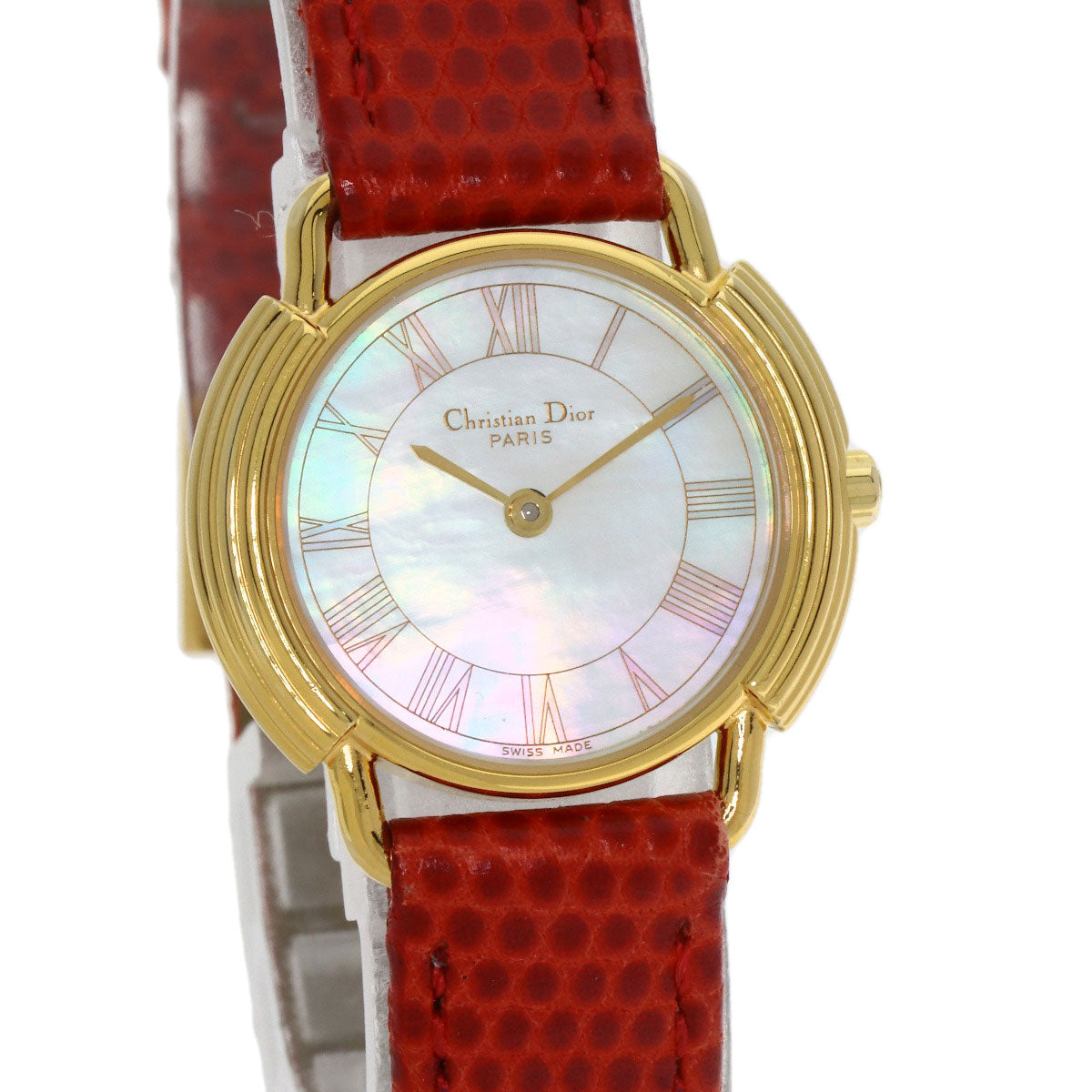 Christian Dior Watches Quartz D58-121-2 Stainless Steel gold Round face shell dial