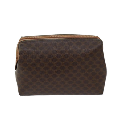 Luxury CELINE Macadam Canvas Pouch PVC Beige  70803