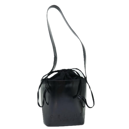 Luxury CELINE Shoulder Bag Enamel Black  70828