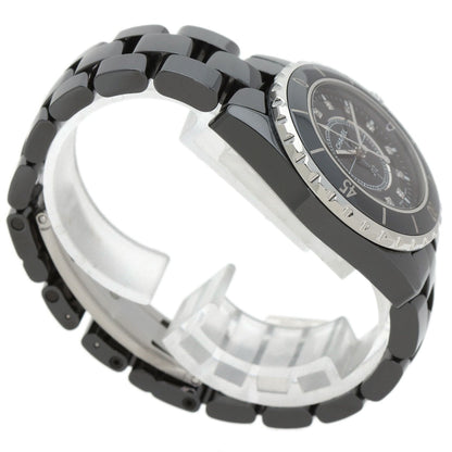 CHANEL Watches Quartz H1625 ceramic black J12 1.3" 8P Diamond Black Ceramic black dial