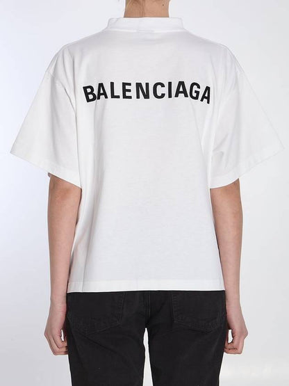 Luxury Balenciaga Trending 2025 Cropped logo t-shirt