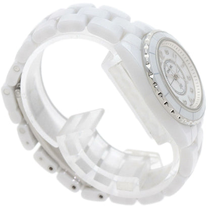 CHANEL Watches Quartz H2570 ceramic white J12 1.1" 8P Diamond White Ceramic White shell dial