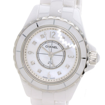 CHANEL Watches Quartz H2570 ceramic white J12 1.1" 8P Diamond White Ceramic White shell dial
