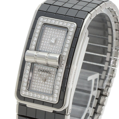 CHANEL Watches Quartz H6027 Stainless Steel Silver Code Coco Diamond diamond dial