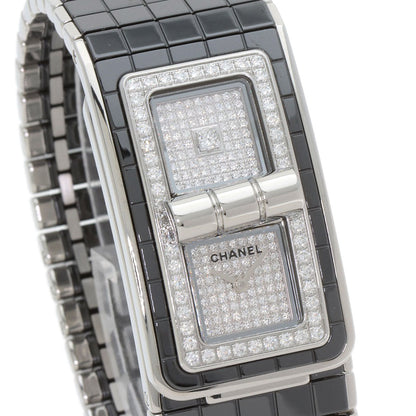 CHANEL Watches Quartz H6027 Stainless Steel Silver Code Coco Diamond diamond dial