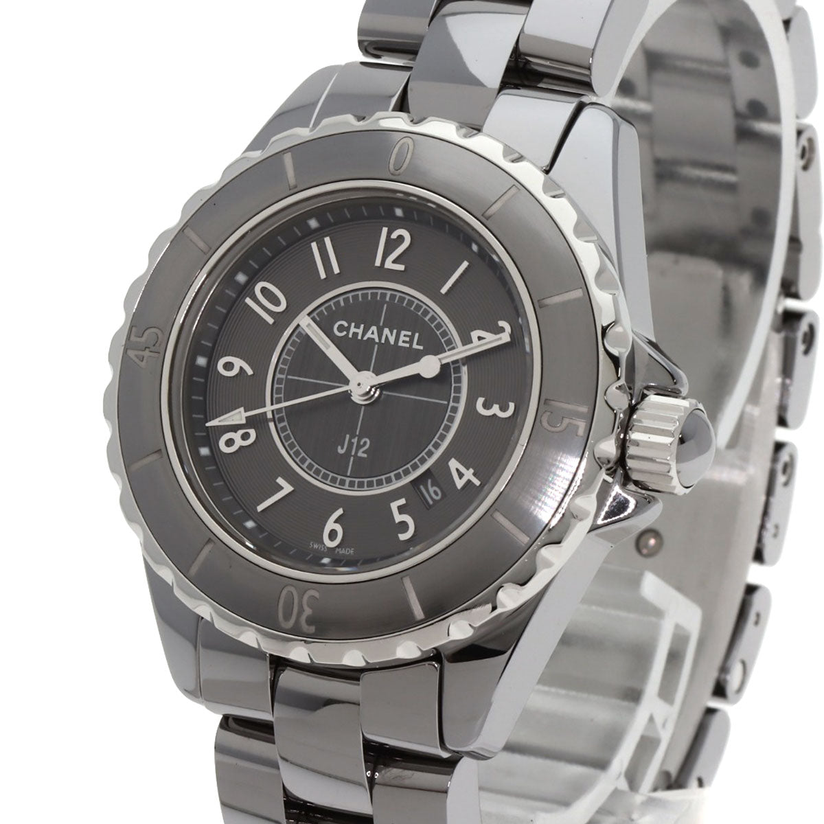 CHANEL Watches Quartz H2978 titanium Silver J12 Chromatic 1.3 " gray dial