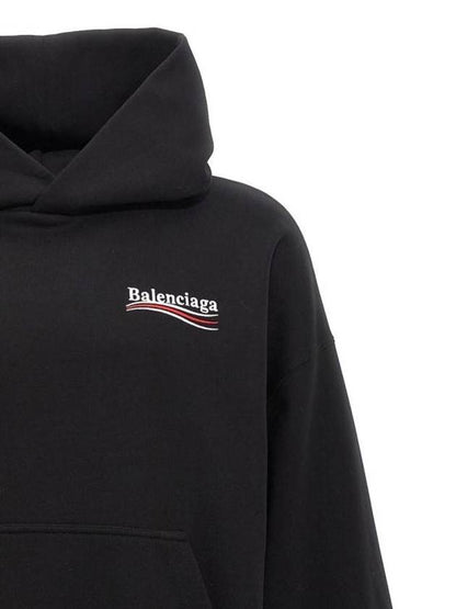 Luxury Balenciaga Trending 2025 Political Campaign Hoodie Black