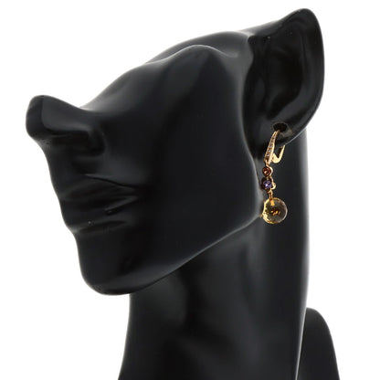 CHANEL Pierce 18K Yellow Gold gold Mademoiselle Citrine Sapphire Diamond