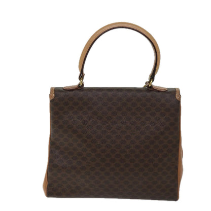 Luxury CELINE Macadam Canvas Hand Bag PVC Brown  71007