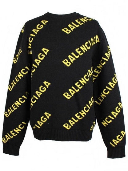 Luxury Balenciaga Trending 2025 Multi logo knit M