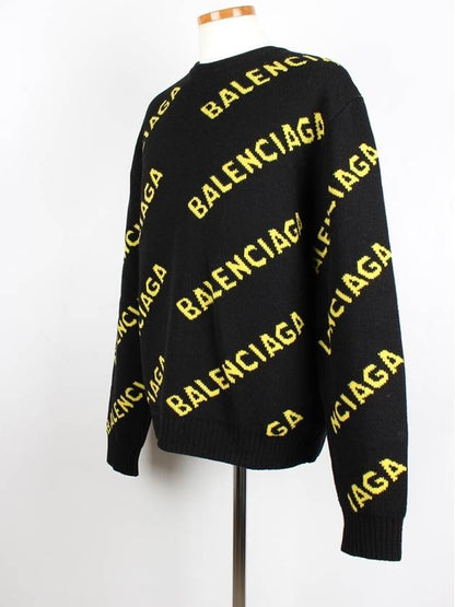Luxury Balenciaga Trending 2025 Multi logo knit M
