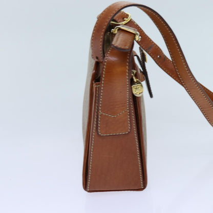 Luxury CELINE Macadam Canvas Shoulder Bag Beige  71426