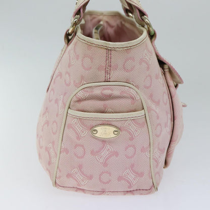 Luxury CELINE C Macadam Canvas Hand Bag Pink  71536