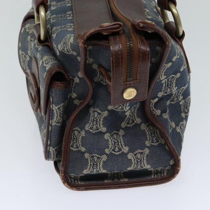 Luxury CELINE Macadam Canvas Hand Bag Blue  71539