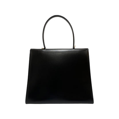 CELINE Handbag Calfskin, Leather black Circle logo Women