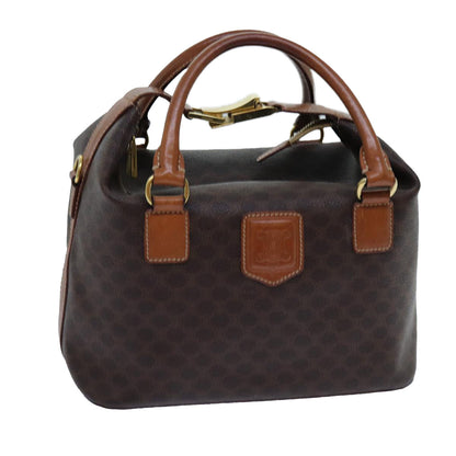 Luxury CELINE Macadam Canvas Hand Bag PVC Brown  71883