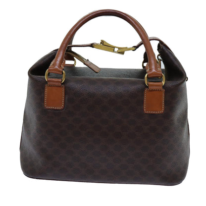 Luxury CELINE Macadam Canvas Hand Bag PVC Brown  71883
