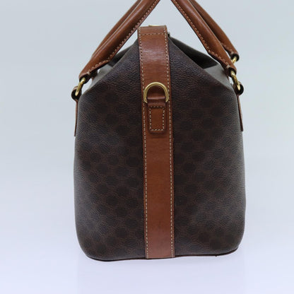 Luxury CELINE Macadam Canvas Hand Bag PVC Brown  71883