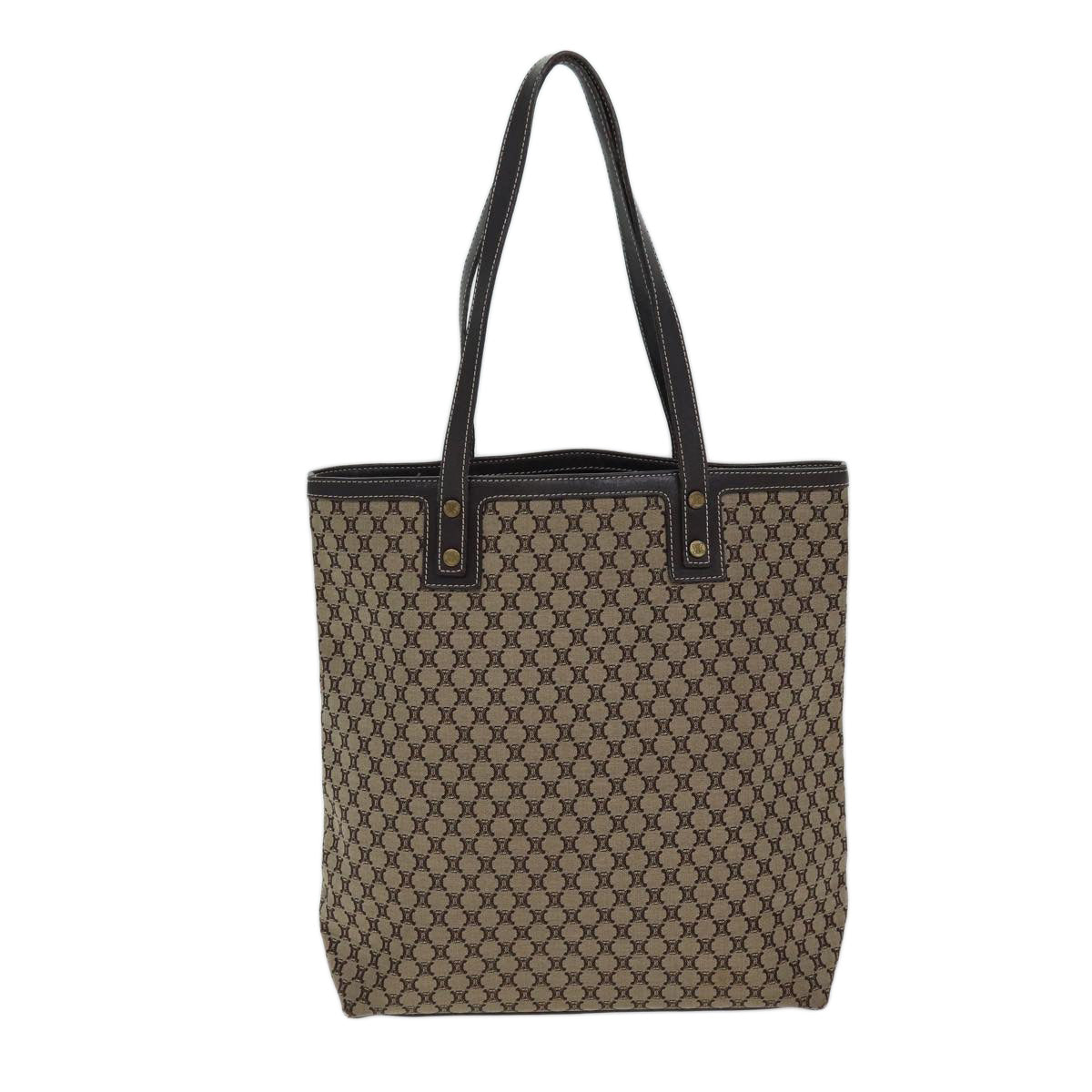 Luxury CELINE Macadam Canvas Tote Bag Beige  71888