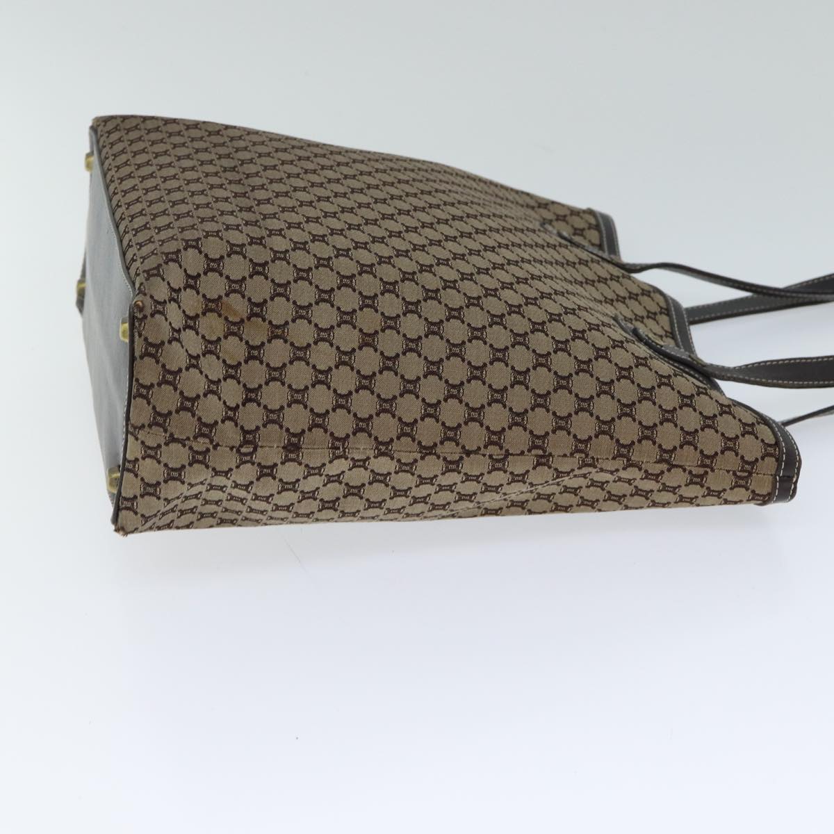 Luxury CELINE Macadam Canvas Tote Bag Beige  71888