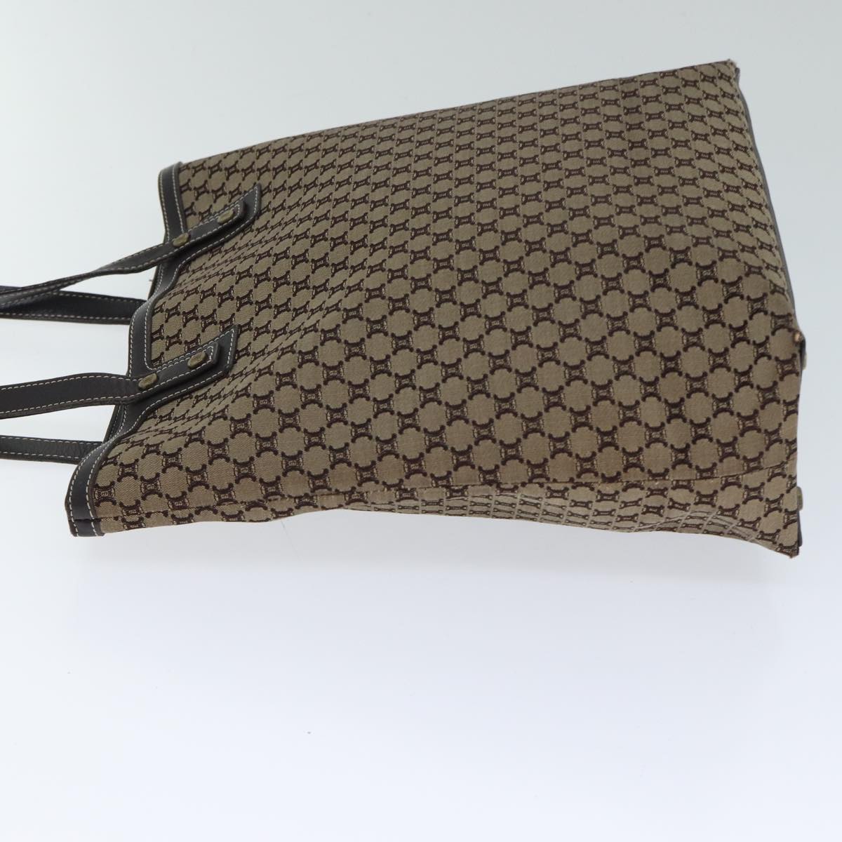Luxury CELINE Macadam Canvas Tote Bag Beige  71888