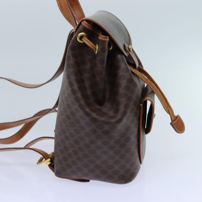 Luxury CELINE Macadam Canvas Backpack PVC Brown  71899