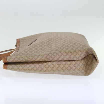 Luxury CELINE Macadam Canvas Shoulder Bag Beige  72092