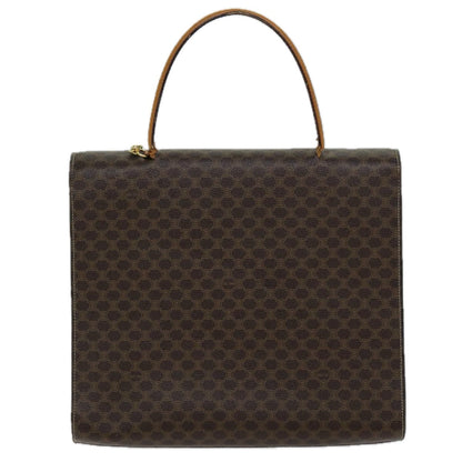 Luxury CELINE Macadam Canvas Hand Bag PVC Brown  72184