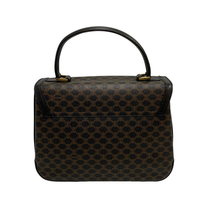 CELINE Handbag Leather, PVC black Macadam Women