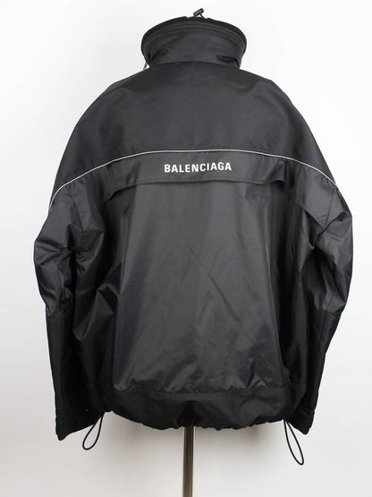 Luxury Balenciaga Trending 2025 Logo Anorak Black 46
