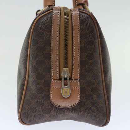 Luxury CELINE Macadam Canvas Hand Bag PVC Brown  72451