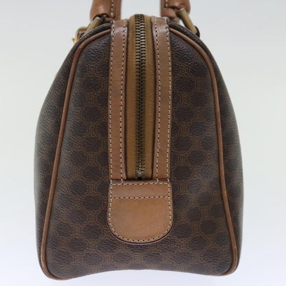 Luxury CELINE Macadam Canvas Hand Bag PVC Brown  72451