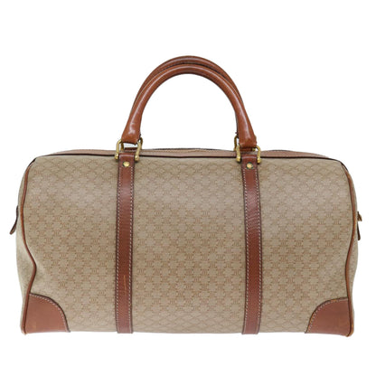 Luxury CELINE Macadam Canvas Boston Bag Beige  72470