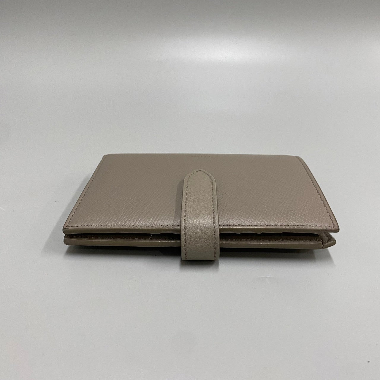 CELINE Bifold Wallet leather gray Women