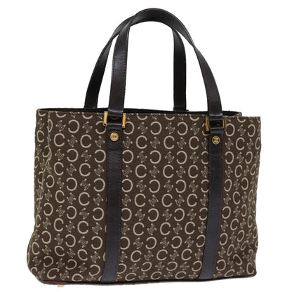 Luxury CELINE C Macadam Canvas Hand Bag Brown  73240