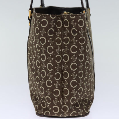 Luxury CELINE C Macadam Canvas Hand Bag Brown  73240