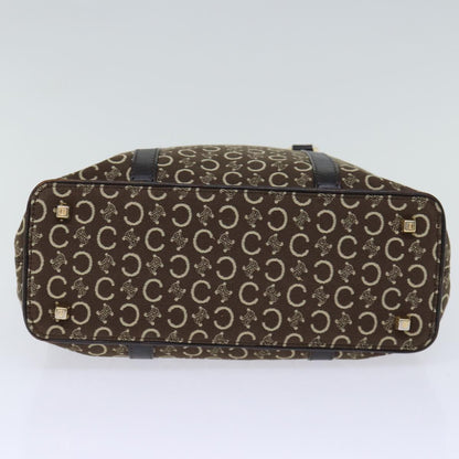 Luxury CELINE C Macadam Canvas Hand Bag Brown  73240