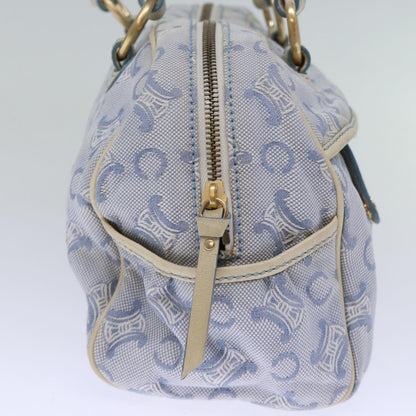 Luxury CELINE C Macadam Canvas Hand Bag Light Blue  73242