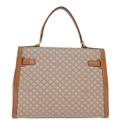 Luxury CELINE Macadam Canvas Hand Bag Beige  73341